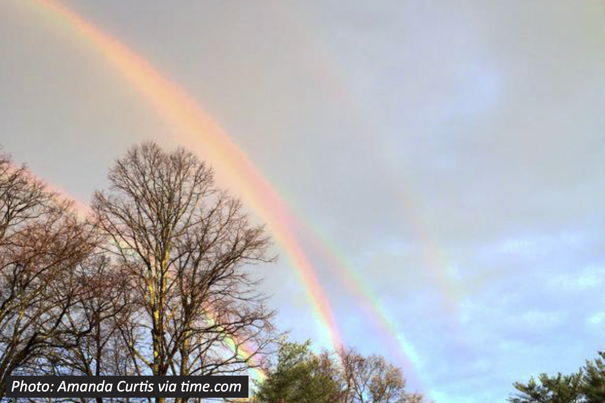 Real Quadruple Rainbow
