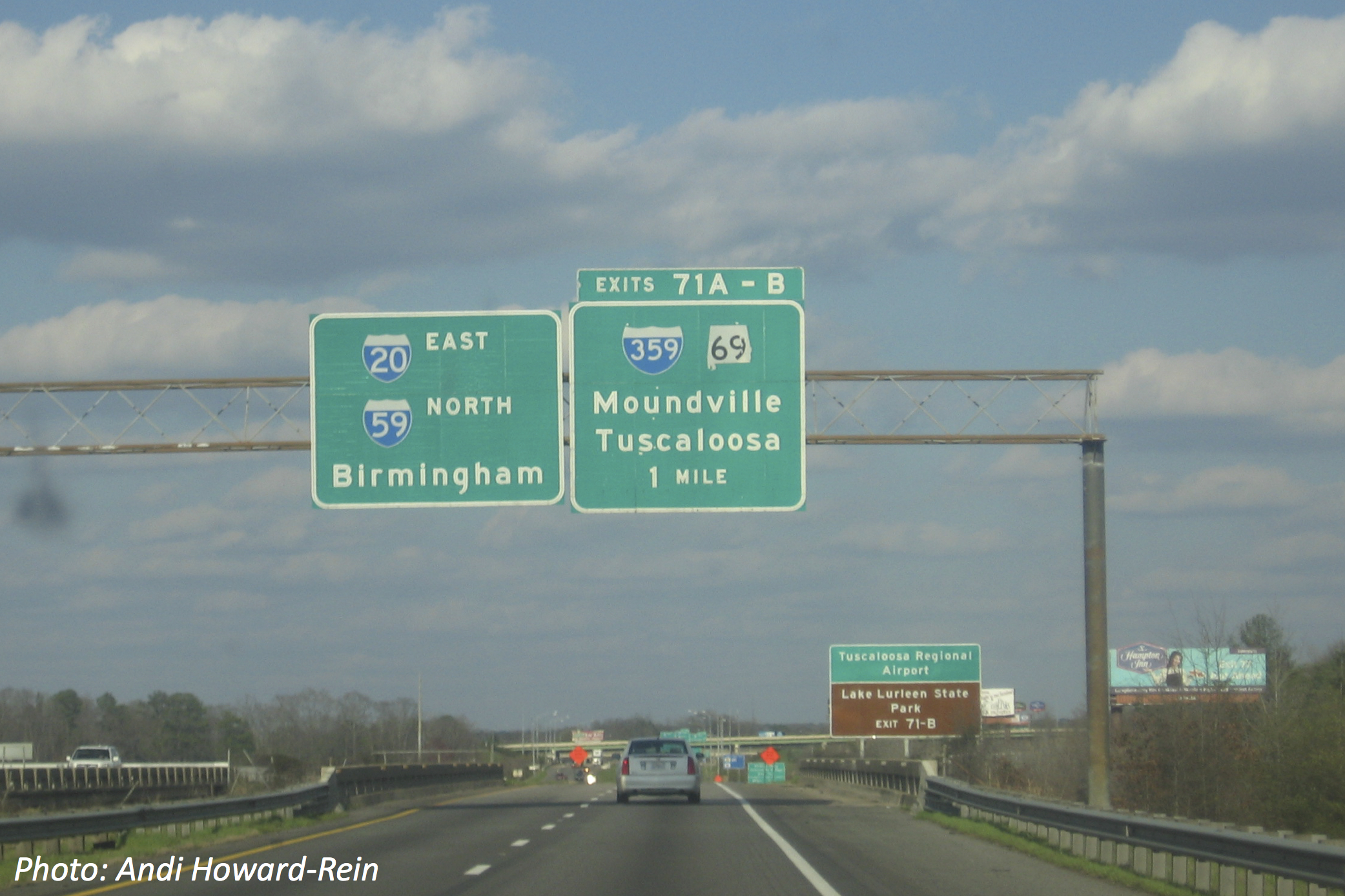 green road sign