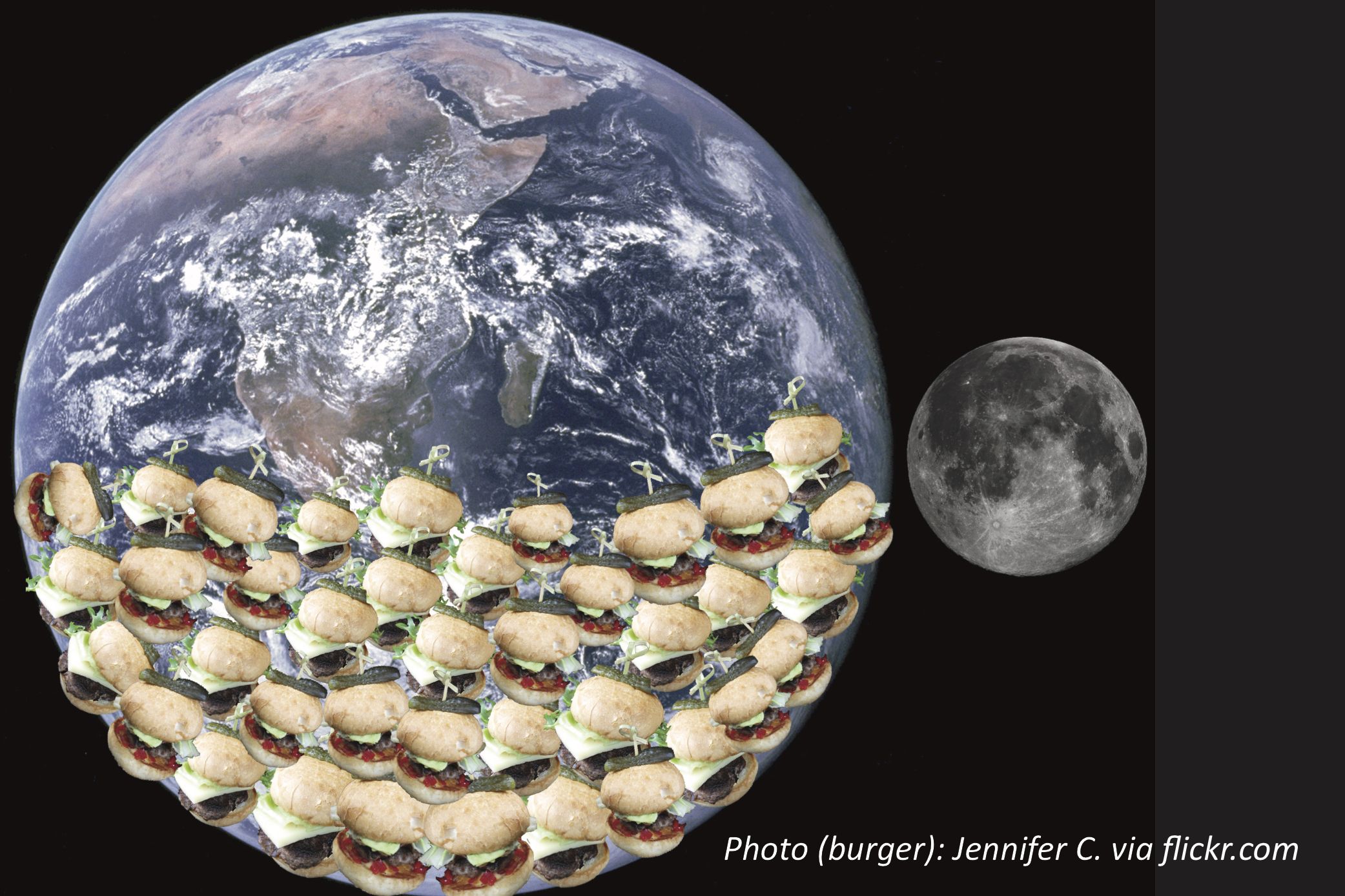 How Many Burgers Could Fit Inside Earth?
