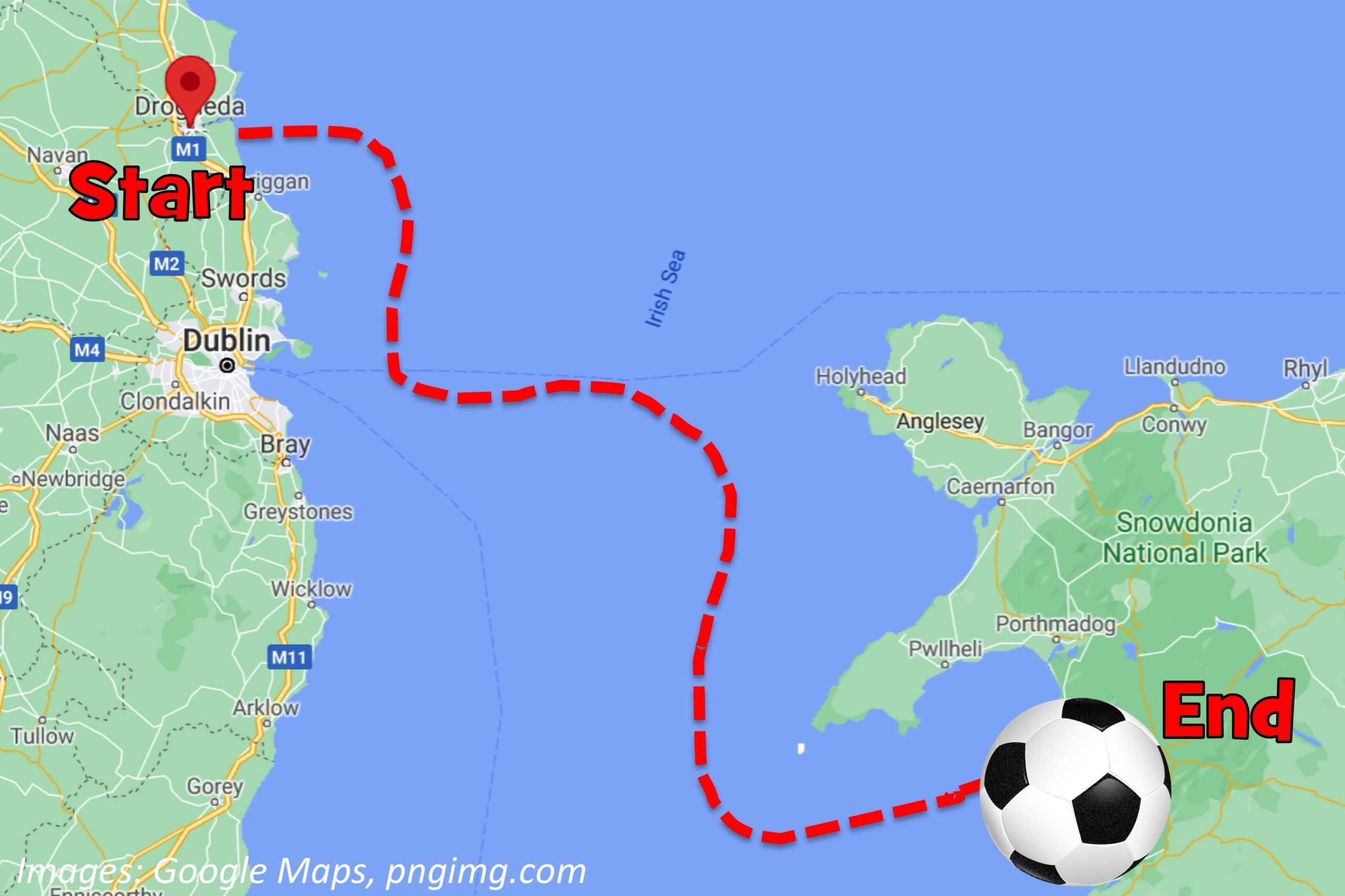Can You Kick a Ball Across the Sea?